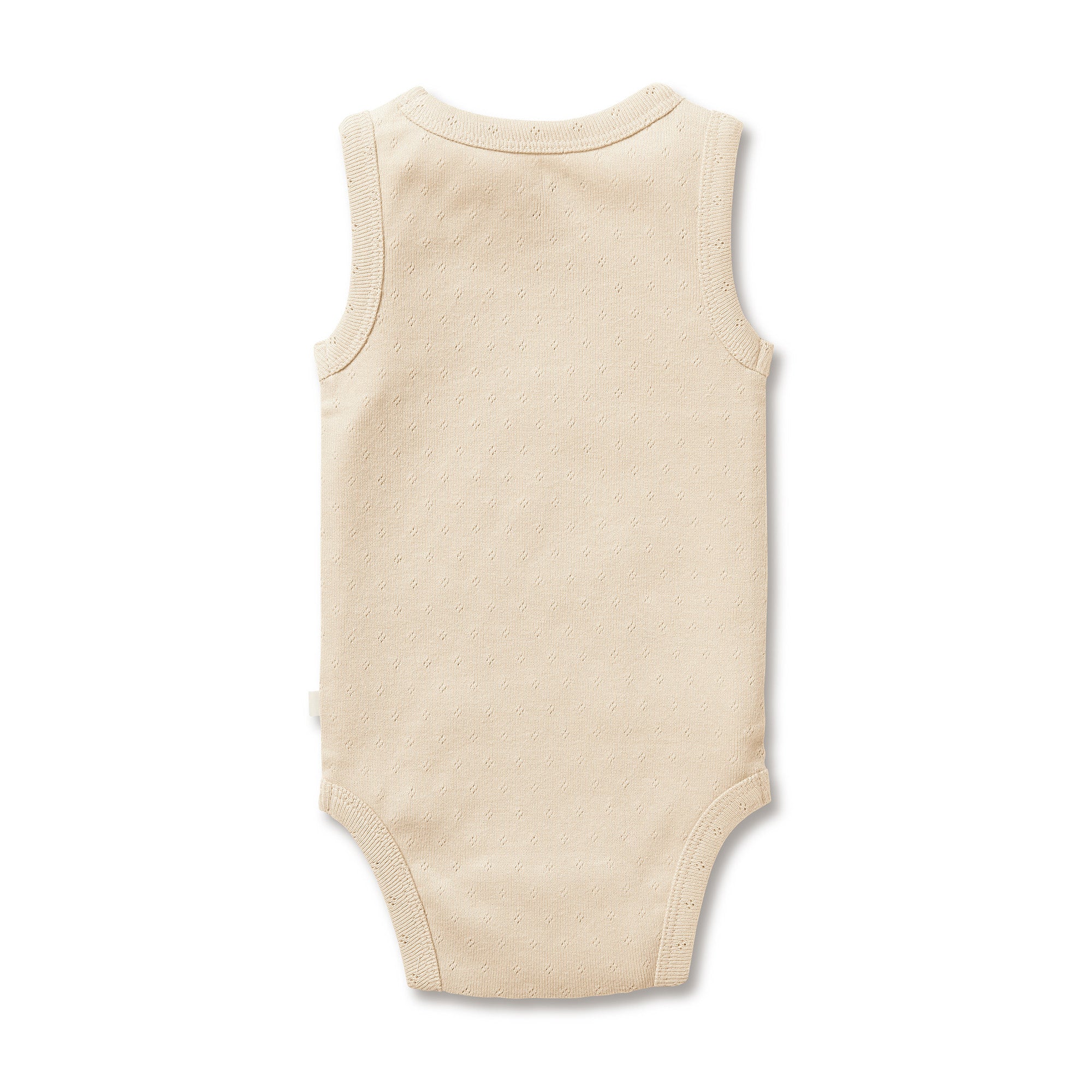 Organic Cotton Pointelle Singlet Bodysuit for Babies - Soft Breathable Onesie for Newborns & Infants - Perfect for Everyday Wear, Playtime & Photo Shoots