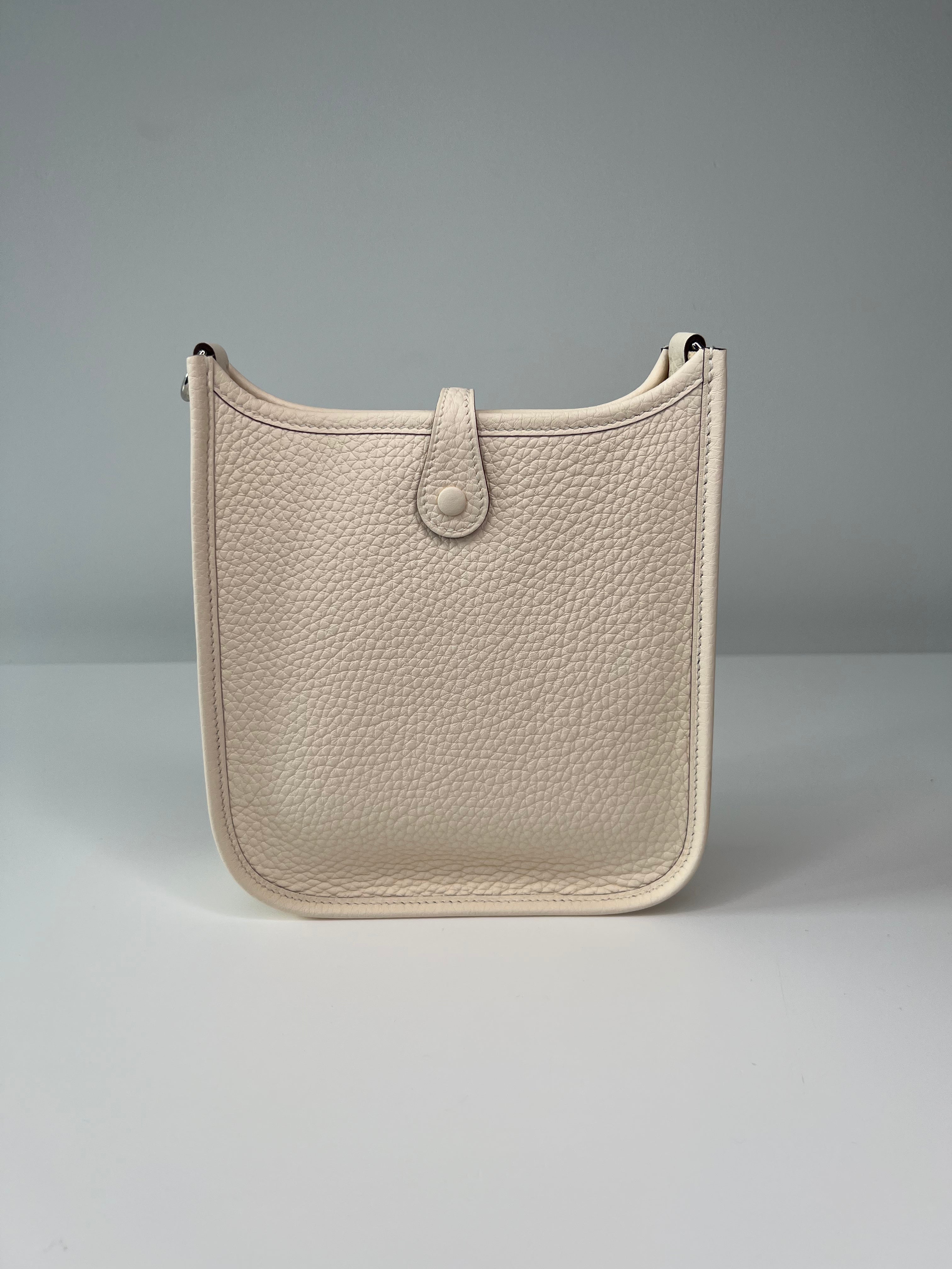 Hermès Mini Evelyne Nata Crossbody Bag - Luxury Leather Shoulder Purse for Women | Perfect for Everyday Use, Travel & Casual Outings