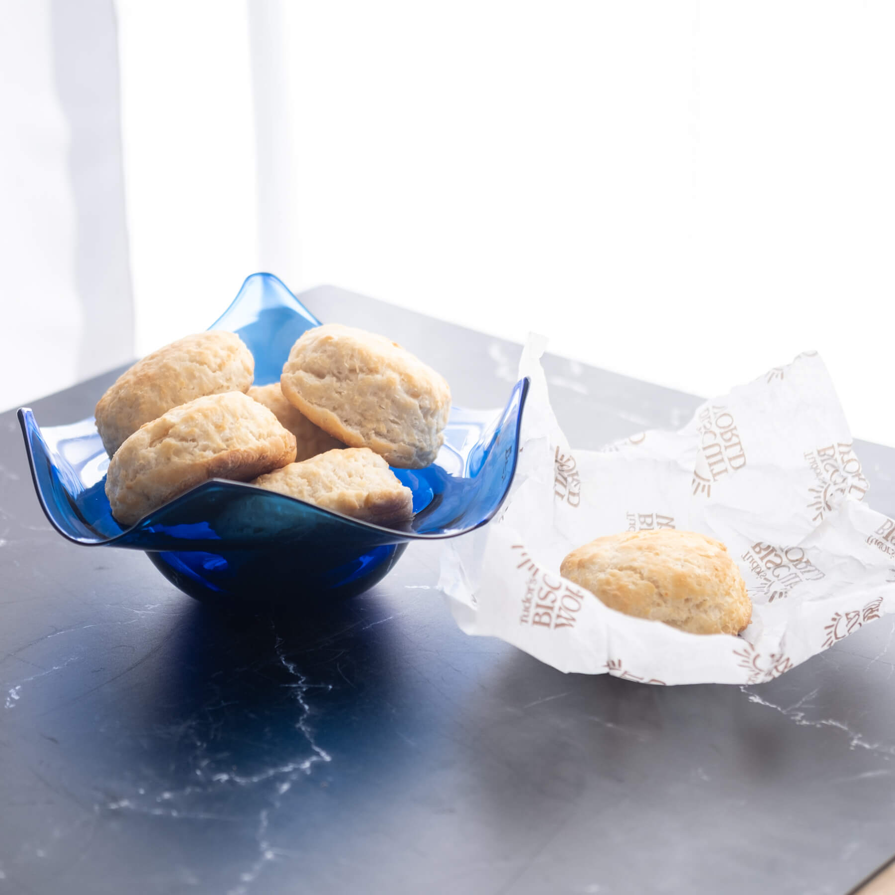 2427 Cobalt Biscuit Bowl - Durable Ceramic Serving Bowl for Soup, Salad, Pasta - Perfect for Dining, Entertaining & Kitchen Decor