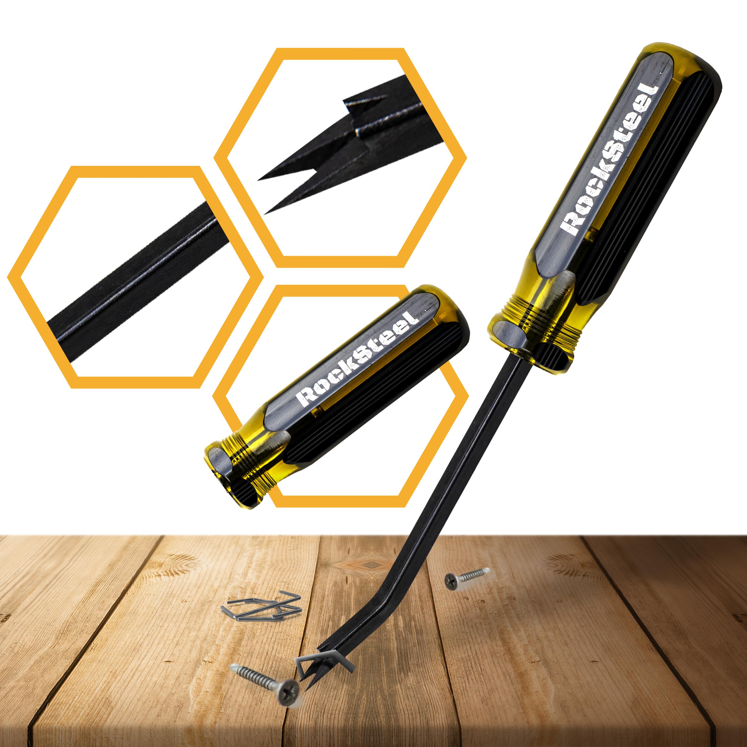 Heavy Duty Upholstery Staple Remover Tool - Professional Staple Puller & Tack Remover for Furniture, Carpet, DIY Projects - Perfect for Upholstery Repair, Home Renovation & Crafting