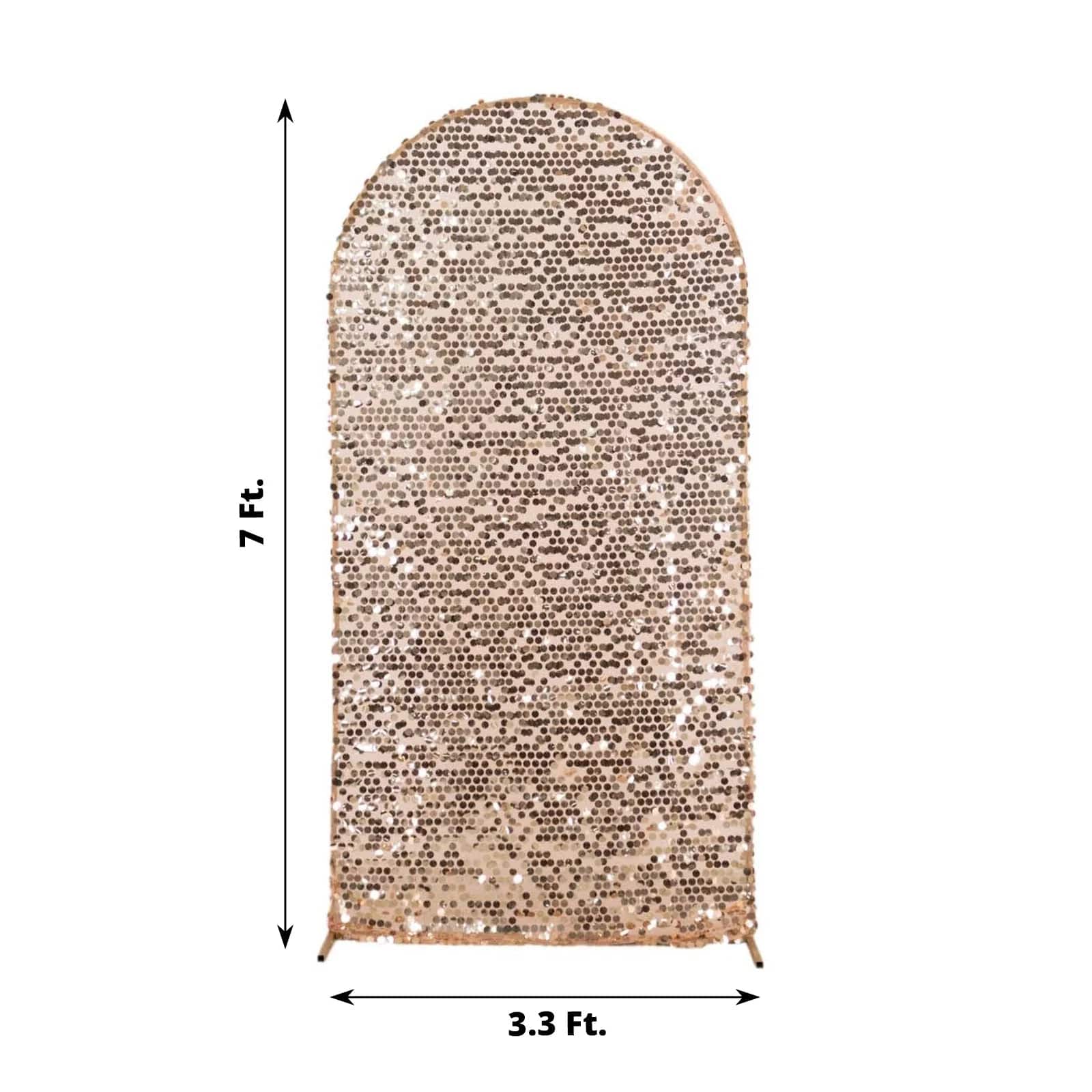 Sparkly Big Payette Sequin Fitted Chiara Backdrop Stand Cover - Elegant Party Decor for Weddings, Events & Photo Booths