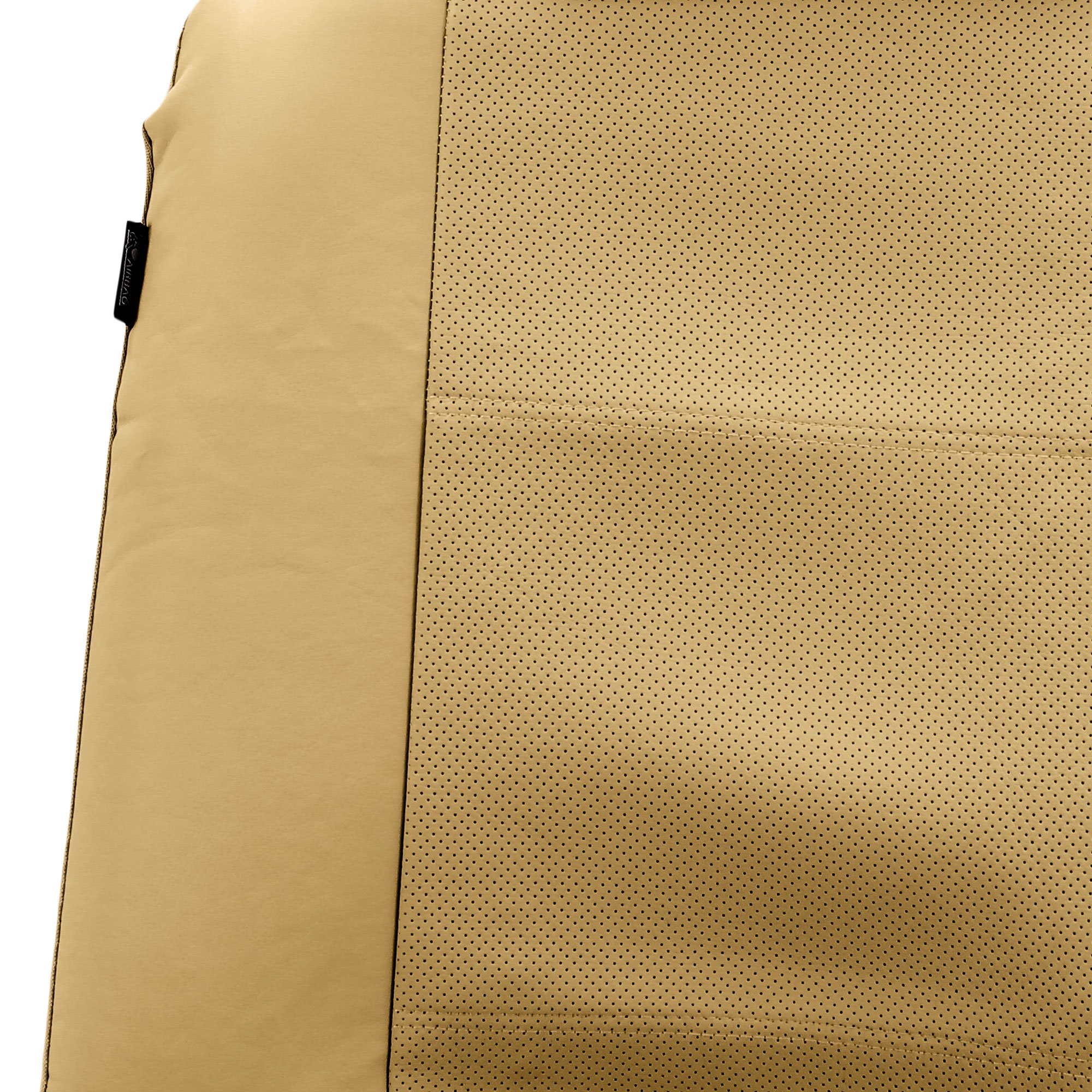 Premium FH Group Universal Car Seat Covers - Beige Full Set Leatherette Protector with Vinyl Floor Mats | Airbag Compatible, Split Bench Design | Perfect for SUVs, Trucks & Sedans | Interior Accessories for Comfort & Style