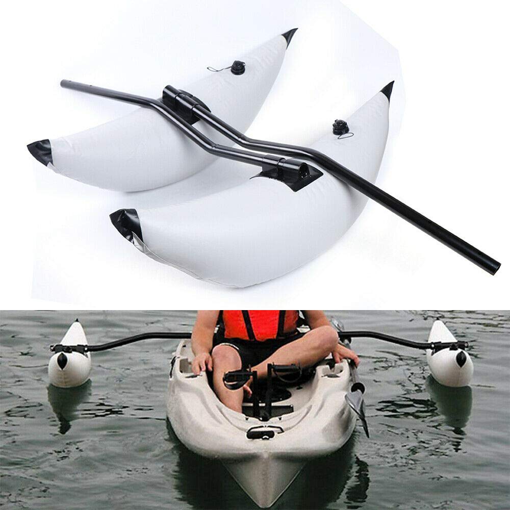 YIYIBYUS Kayak Outrigger Stabilizer Kit - 2PCs PVC Float Tube for Kayak Canoe Fishing Boat | Enhanced Stability for Kayaking, Canoeing & Fishing | Perfect for Calm Waters & Rough Conditions
