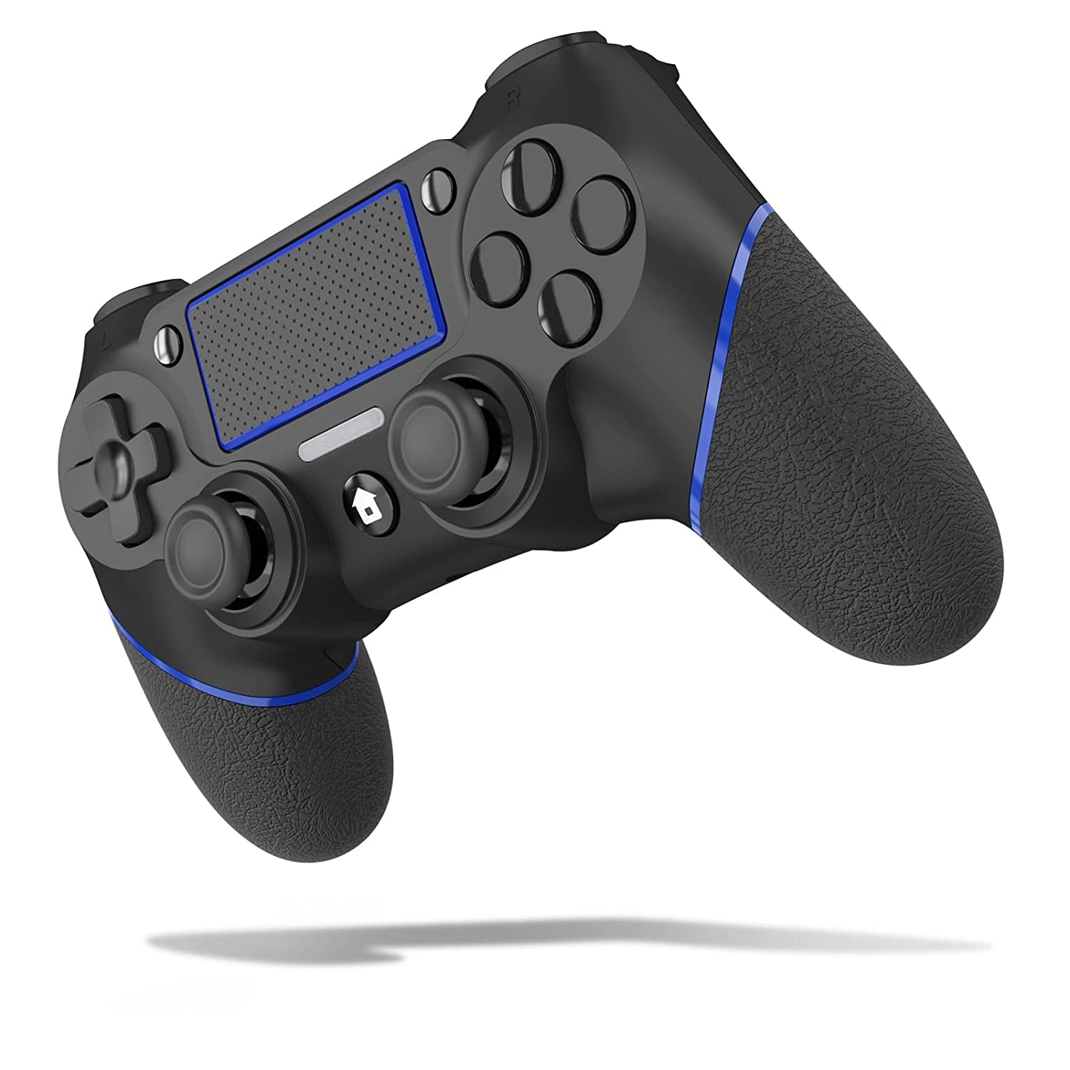FXH Wireless PS4 Controller Replacement for PlayStation 4/Pro/Slim & PC Gaming - Dual Vibration, 6-Axis Gyro Sensor, Audio Function with 3.5mm Headset Jack (Blue) - Perfect for Fortnite, Call of Duty & Long Gaming Sessions