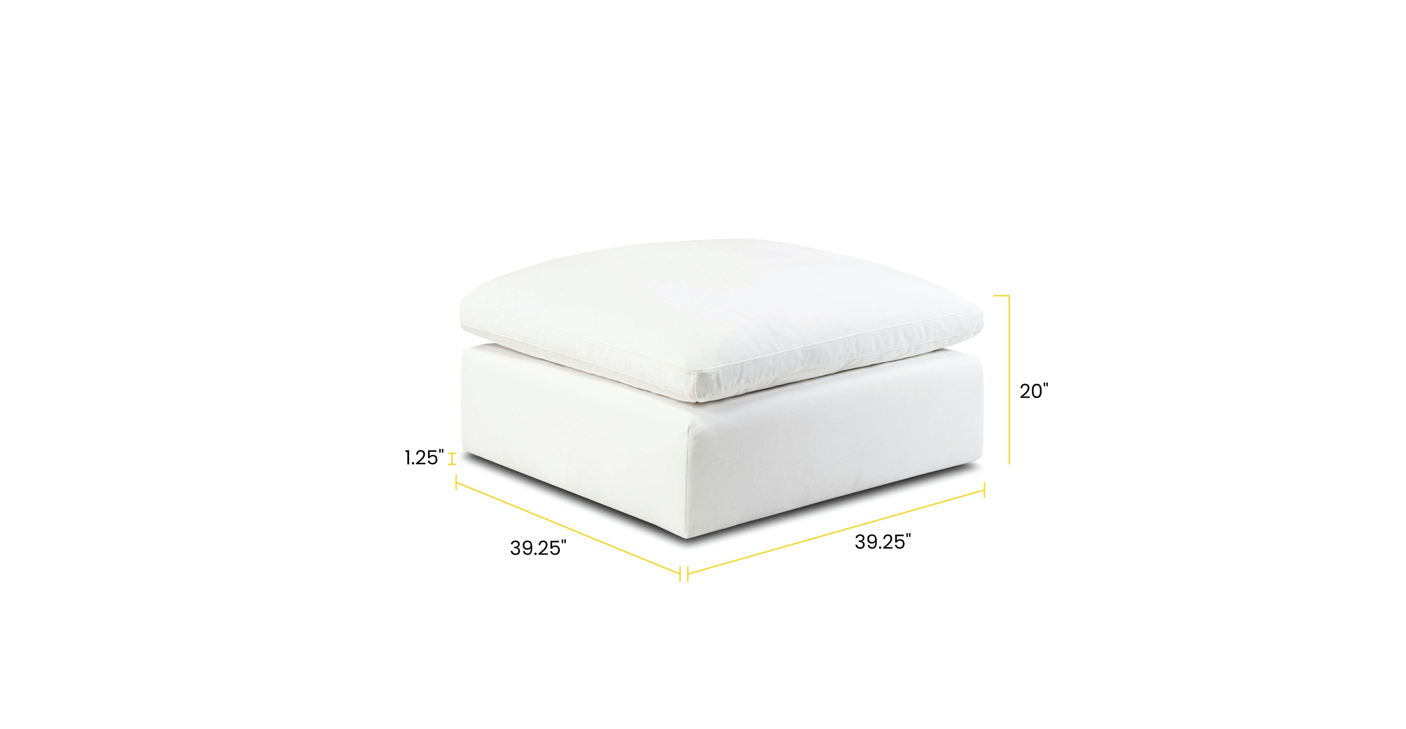 Aspen Ottoman - Modern Storage Ottoman with Lift Top, Soft Upholstered Seat for Living Room, Bedroom, or Office - Perfect for Extra Seating & Hidden Storage