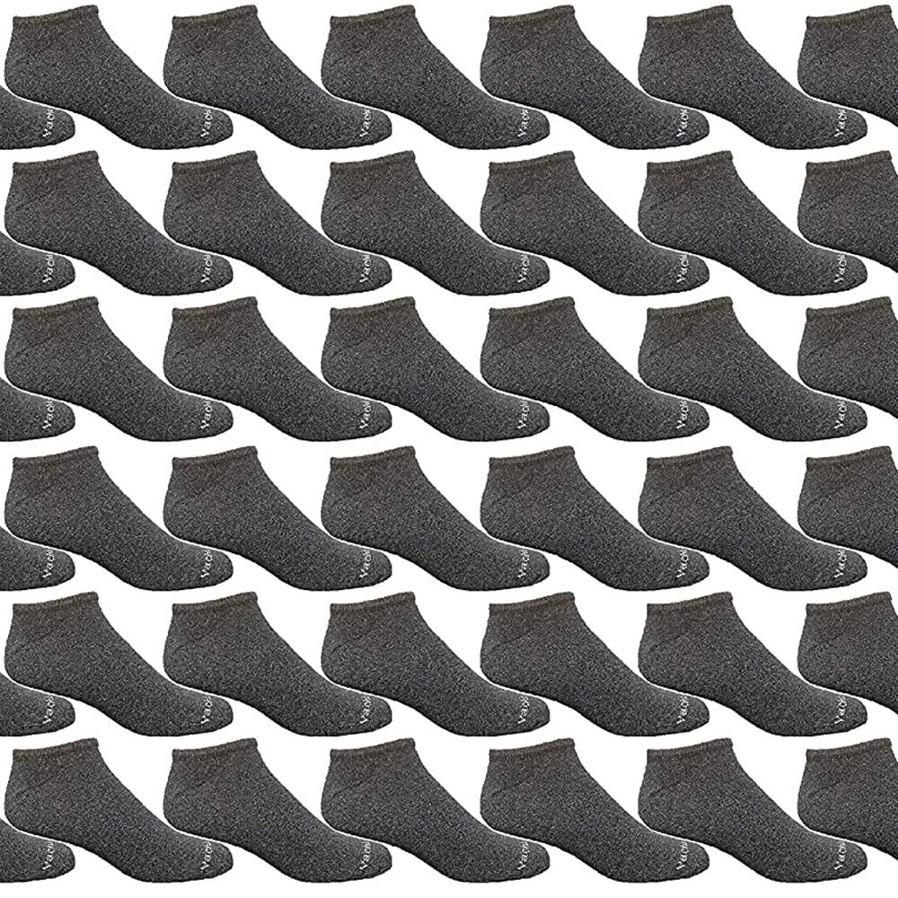 Yacht & Smith 240 Pair Low Cut Socks - Thin, Comfortable & Breathable Women's Athletic Socks in Bulk (Gray) - Perfect for Running, Gym Workouts & Everyday Wear