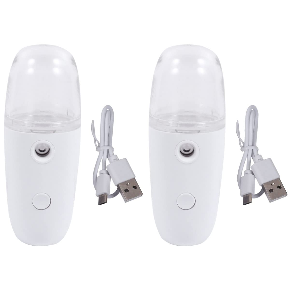Beaupretty 2-Pack Hydrating Facial Mister Spray Bottle & Mini Steamer - Portable Handheld Face Mist Sprayer for Eyelash Cleaning, Skin Hydration | Travel-Friendly Plastic Sprayer for Home, Spa & On-The-Go Use
