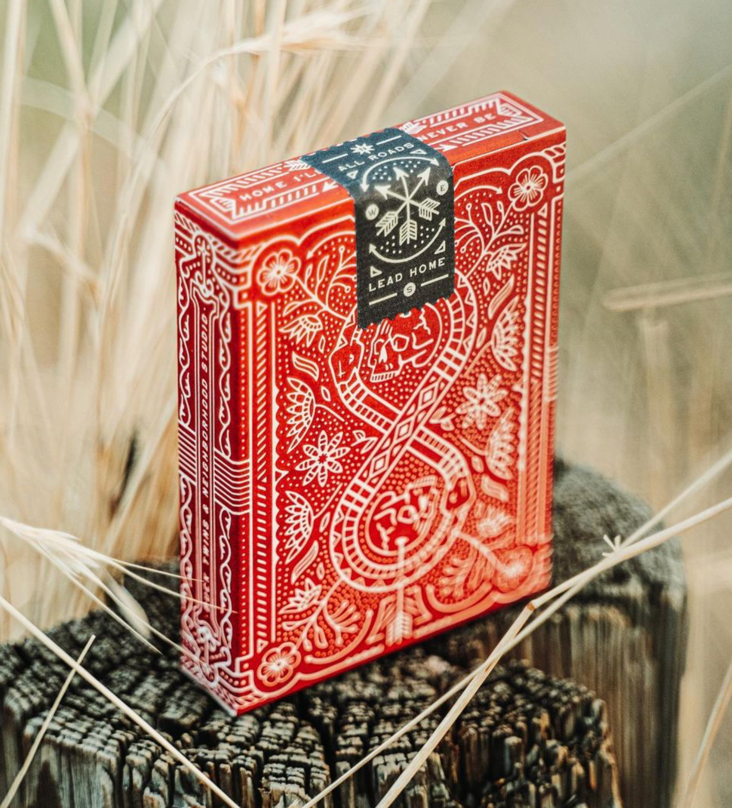 Premium Red Drifters Playing Cards - Waterproof & Durable Poker Deck for Magic Tricks, Card Games, and Collectibles - Perfect for Parties, Travel, and Gifts