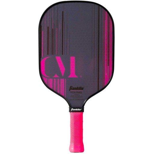 Franklin Christine McGrath Signature Pickleball Paddle - Premium Carbon Fiber Face with Cushion Grip | Pink Pickleball Racket for Women & Men | Perfect for Outdoor & Indoor Court Play, Tournaments & Casual Games