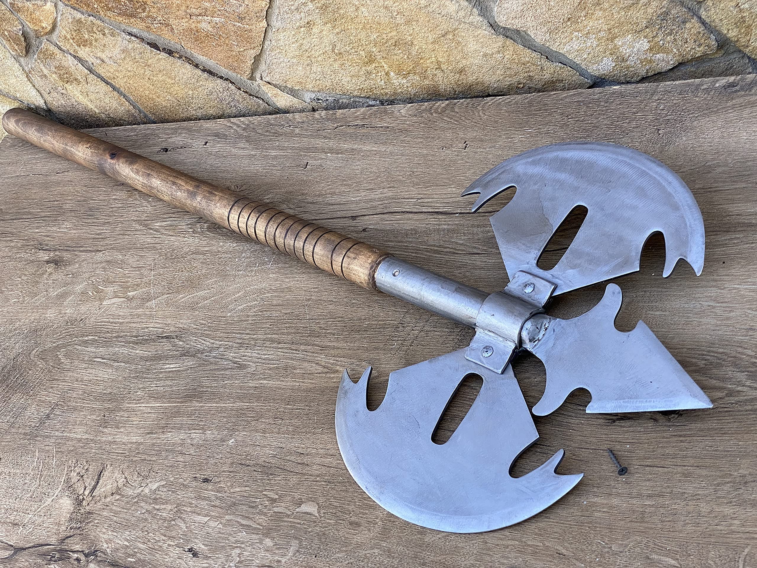 High-Quality Cosplay Axe Prop - Perfect for DIY, Vampire Costumes, Birthday & Christmas Gifts - Durable Steel Collectible for Display (Great for Halloween, Cosplay Events & Home Decor)