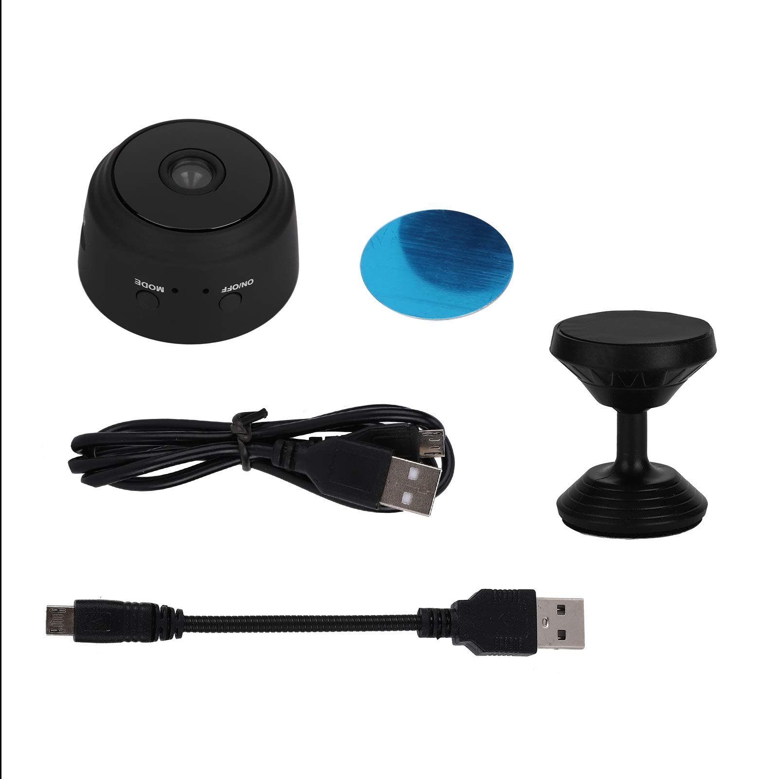 1080P Mini WiFi Camera with Night Vision - Wireless Security Camera for Home & Office, APP Remote Monitor, IR Night Vision, Indoor Surveillance (Black) - Perfect for Baby Monitoring, Pet Watching & Home Security
