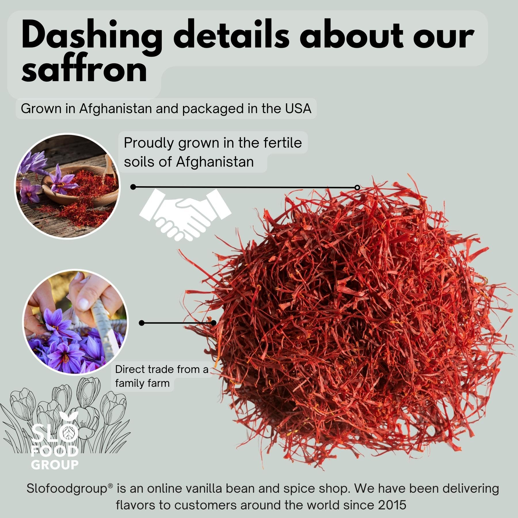 Premium Grade 1 Persian Saffron Threads from Afghanistan - 28g All-Red Filaments for Cooking, Tea, Baking & More | Slofoodgroup | Perfect for Paella, Risotto, Desserts & Herbal Remedies