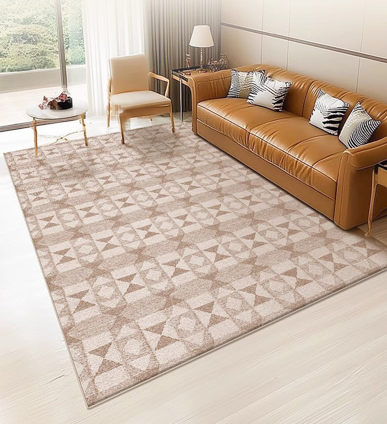 Modern Abstract Area Rugs - Large Non-Slip Dining Room Rug, Mid Century Living Room Carpet, Soft Bedroom Floor Mat - Perfect for Home Decor, Office & Dorm Room