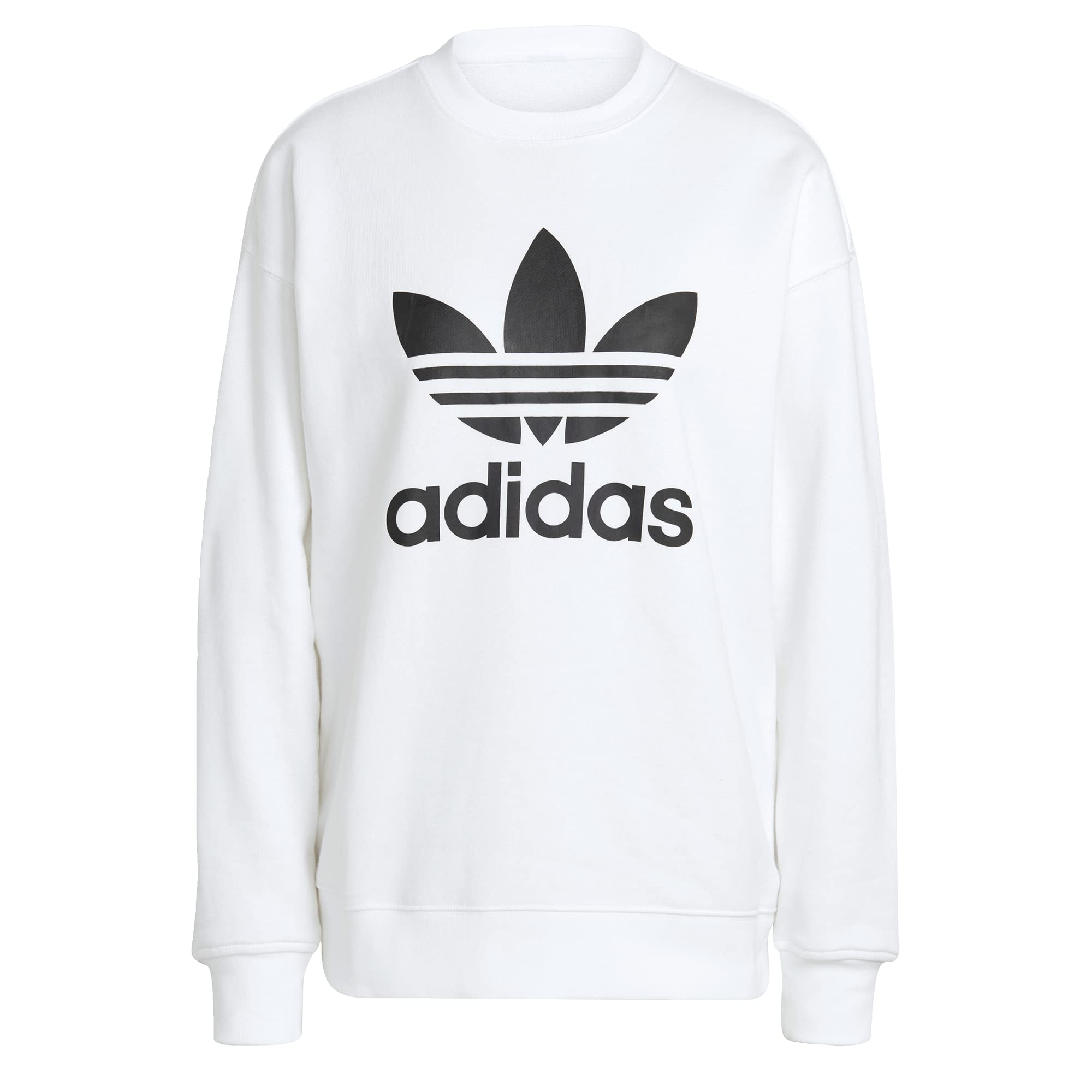 adidas Originals Women's Trefoil Logo Crewneck Sweatshirt | Casual Pullover Hoodie | Gym, Streetwear & Everyday Comfort
