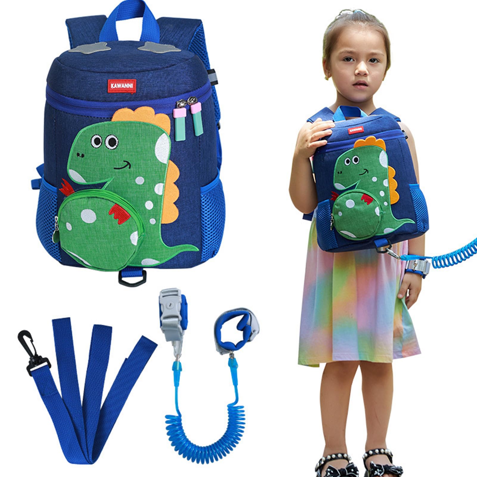 **Anti-Lost Toddler Backpack Harness with 1.5m Leash – Adjustable Safety Strap for Kids, Baby Walking & Travel – Perfect for Shopping, Airports & Crowded Places**