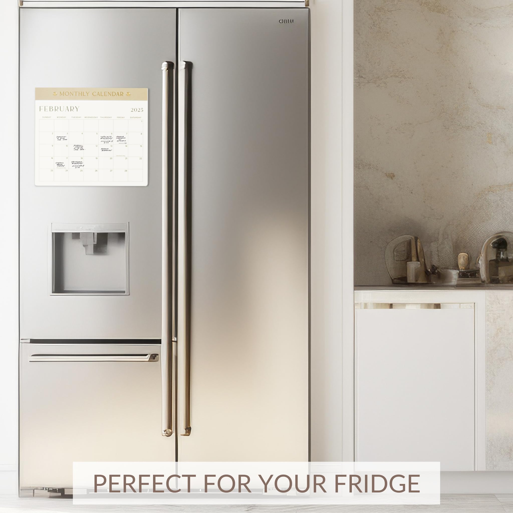 2025 Magnetic Refrigerator Calendar - July 2024 to December 2025 Monthly Planner - Perfect for Kitchen Organization & Family Scheduling | Ideal for Home, Office & Dorm Room Use