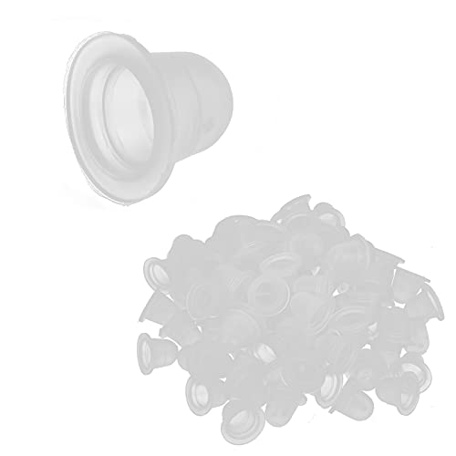 Disposable Silicone Pigment Rings for Tattoo Ink & Permanent Makeup - Microblading Cups, Eyelash Extension Holders, Nail Art Accessories - Ideal for Tattoo Artists, Beauty Salons & Home Use