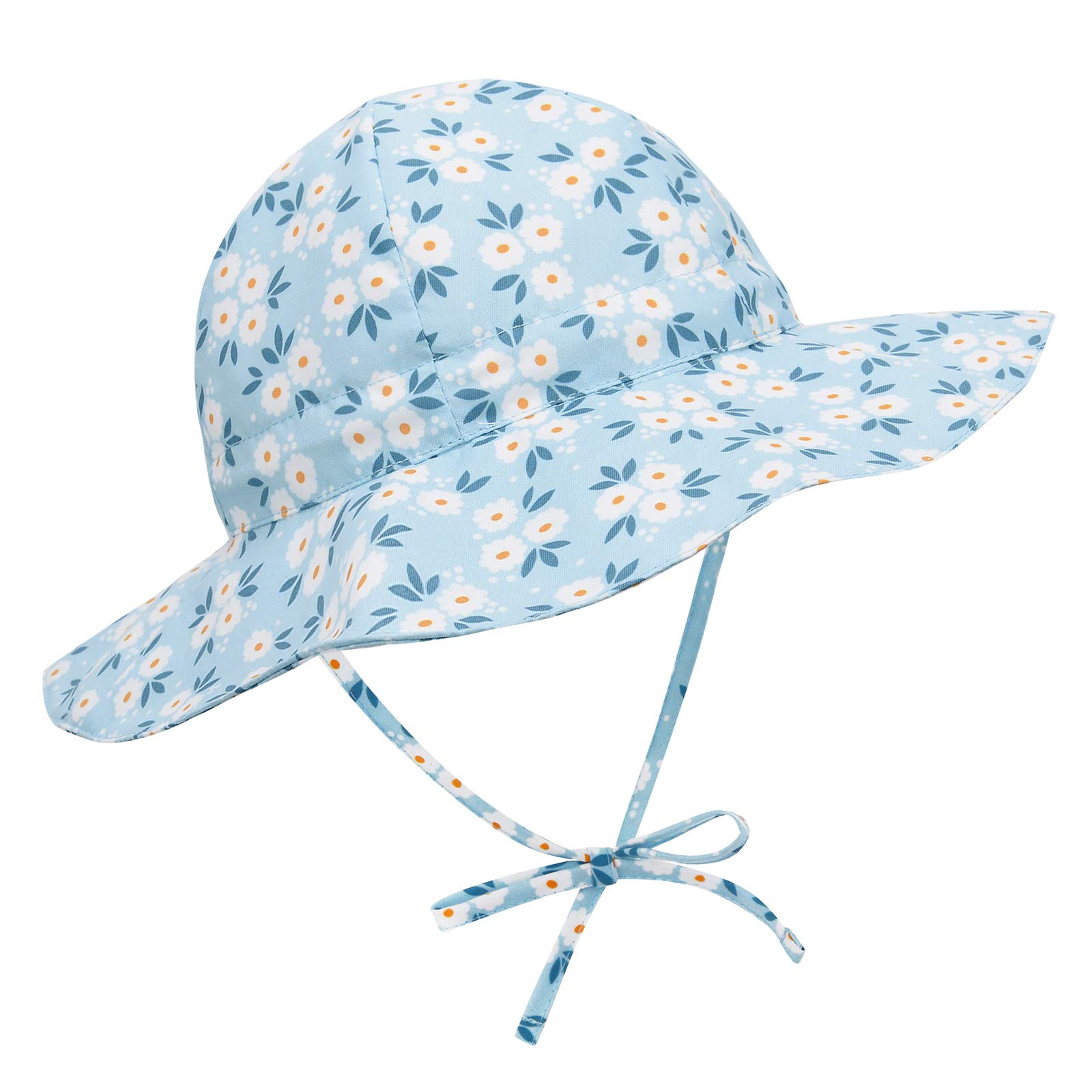 UPF 50+ Baby Sun Hat for Toddlers & Kids - Wide Brim Bucket Cap for Baby Girls & Boys - Summer Beach Hat for Outdoor Play, Park, Pool & Vacation Protection