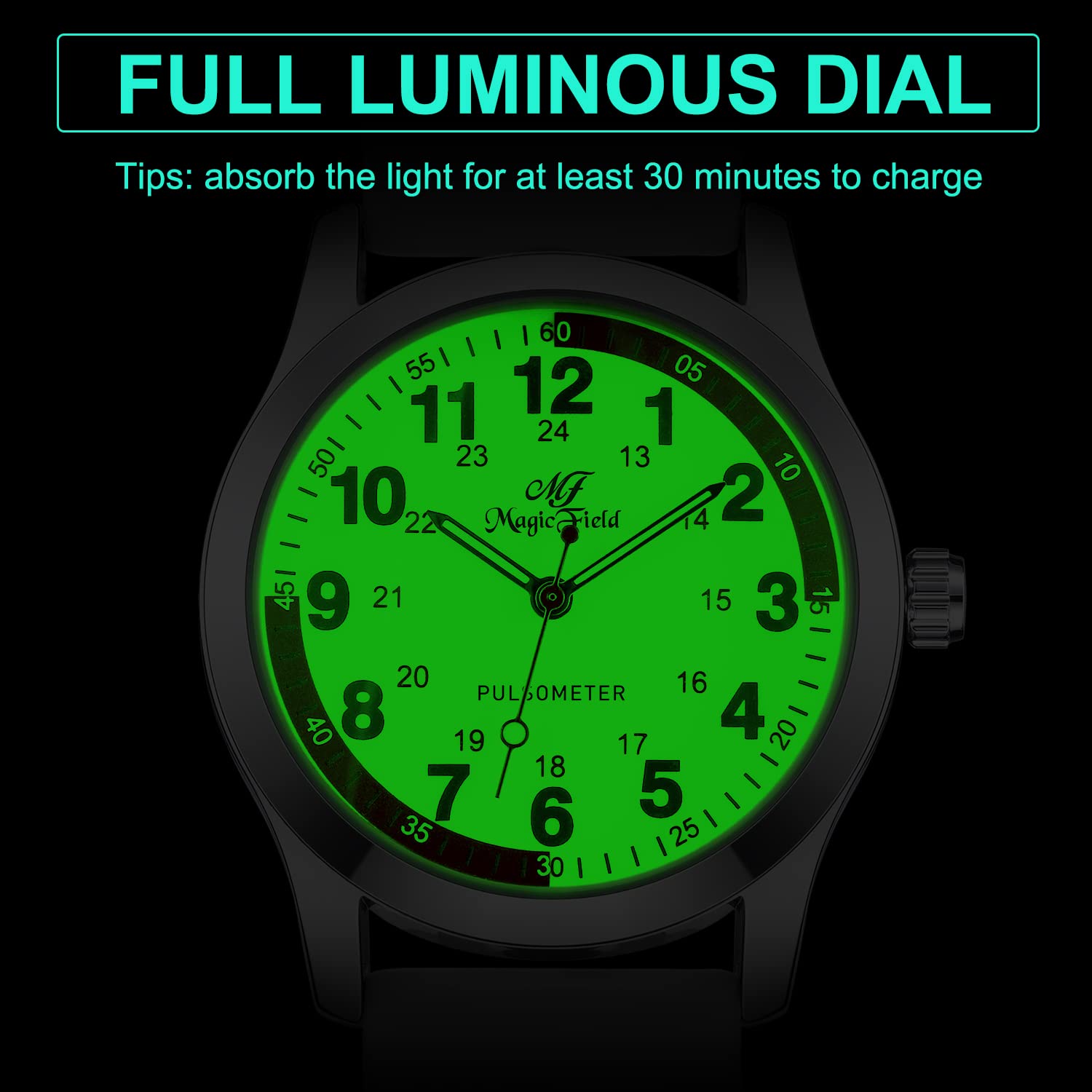 ManChDa Professional Nurse Watch - Analog Medical Watch with Second Hand, Easy to Read for Healthcare Workers - Perfect for Nurses, Doctors & Medical Students in Hospitals & Clinics