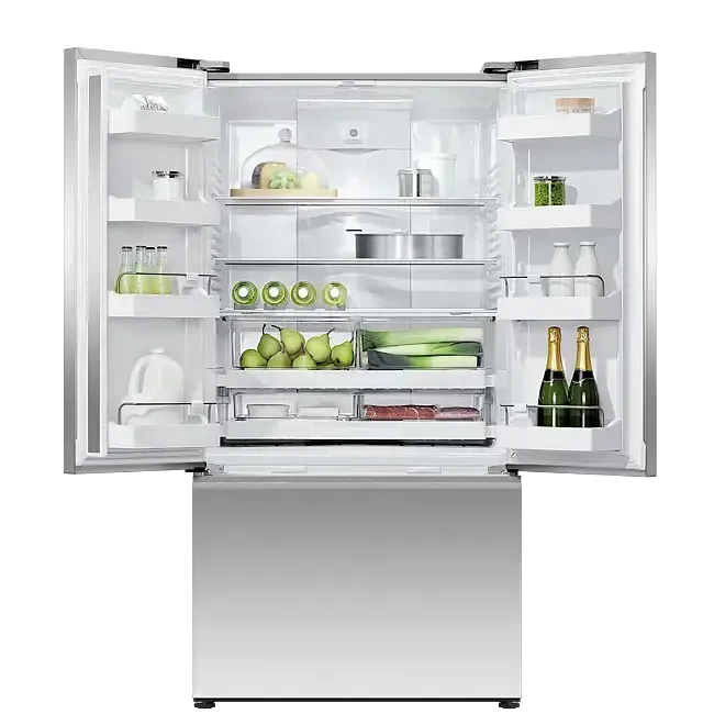 Fisher & Paykel 569L French Door Refrigerator - Stainless Steel, Energy Efficient, Large Capacity Fridge for Modern Kitchen & Open Plan Living Spaces