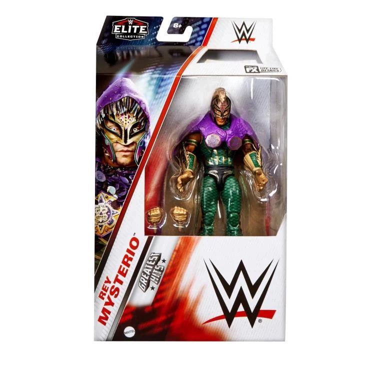 Rey Mysterio WWE Elite Collection Action Figure - Greatest Hits Series - Perfect for Wrestling Fans, Collectors, and Display Shelves