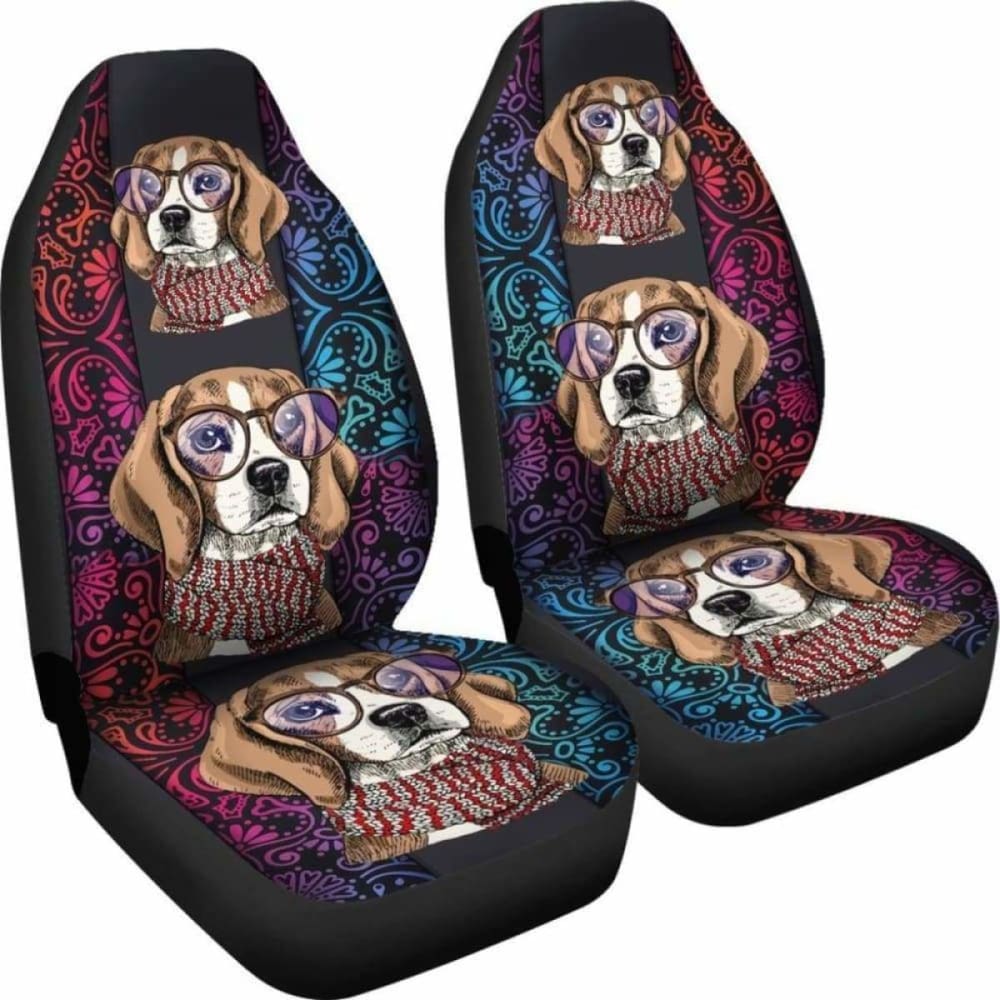 Beagle Car Seat Covers for Dogs - Waterproof Pet Seat Protector for Cars, Trucks & SUVs - Perfect for Travel, Daily Commute & Outdoor Adventures