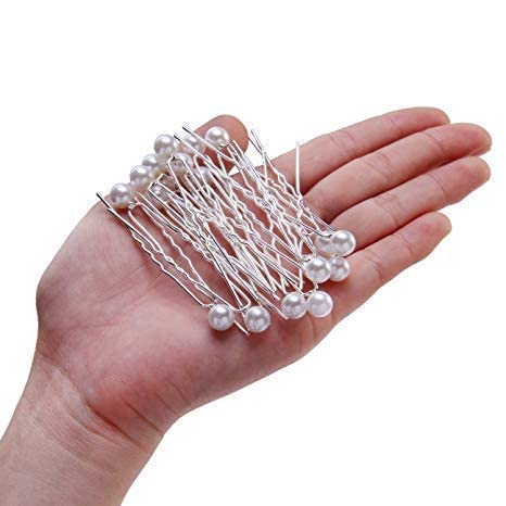 18Pcs Pearl Hair Pins for Wedding - Bridal Rhinestone Hair Clips for Bride & Bridesmaids | Perfect for Updos & Special Occasions