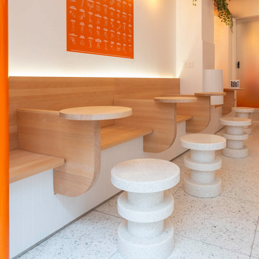 Simon Legal Bit Stool by Normann Copenhagen - Modern Bar Stool for Kitchen, Dining & Office Use