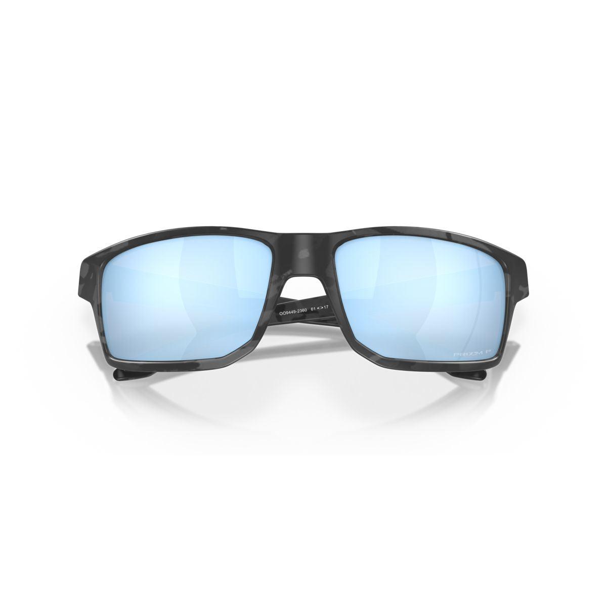 Oakley Gibston Sunglasses Matte Black Camo with Prizm Deep Water Polarized Lenses - Model 0OO9449 944923 - Perfect for Outdoor Sports, Fishing, and Driving
