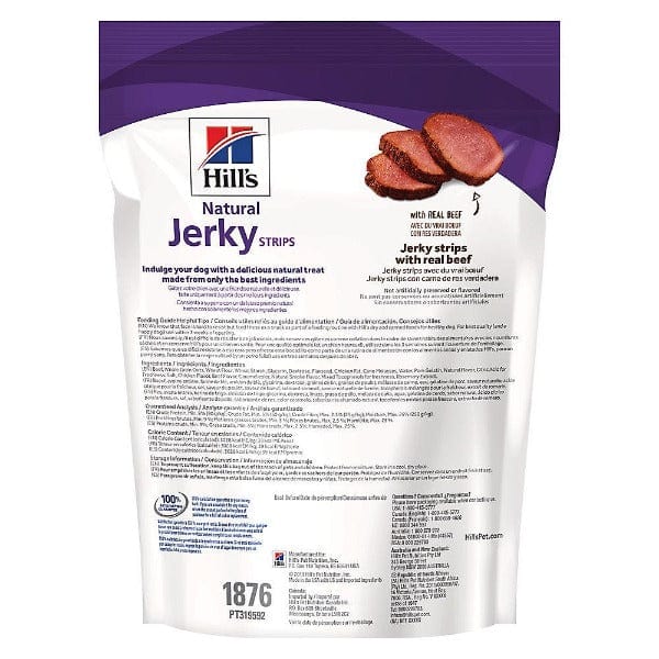 Hill's Natural Beef Jerky Strips for Dogs - High Protein, Grain-Free Dog Treats - Perfect for Training, Rewards & Dental Health