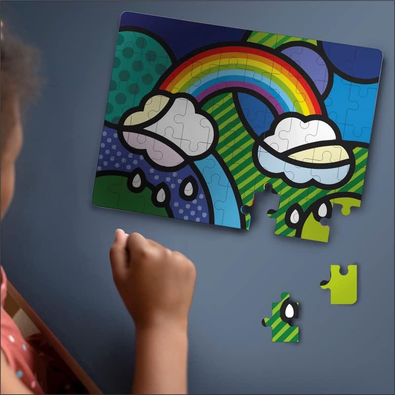 Storio Popart 3-in-1 Jigsaw Puzzle Set - Cities, Animals & Abstract Designs | Educational Learning Toys for Kids Ages 4-8 | Multicolor Puzzle Games for Classroom & Home Playtime