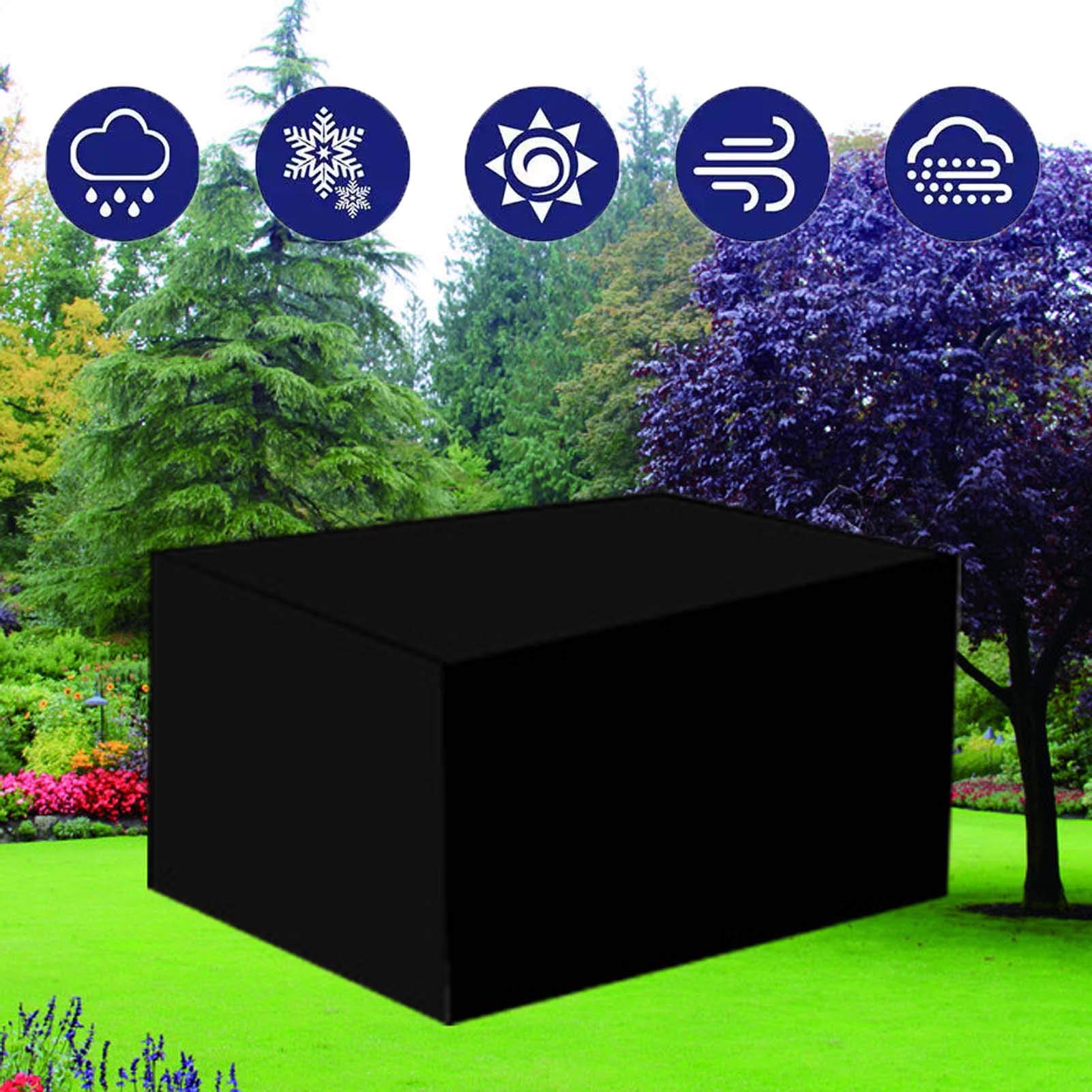 48x24x28 Inch Waterproof Outdoor Furniture Cover Set - Heavy Duty 420D Oxford Patio Table Cover, Tear-Resistant & UV Protection for Garden, Deck, and Poolside Use
