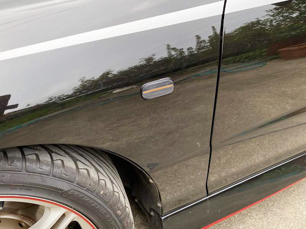 Amber LED Side Marker Lights for Honda/Acura RSX Integra Civic EP3 - Clear Lens JDM Style - Enhance Visibility & Style for Night Driving & Car Shows