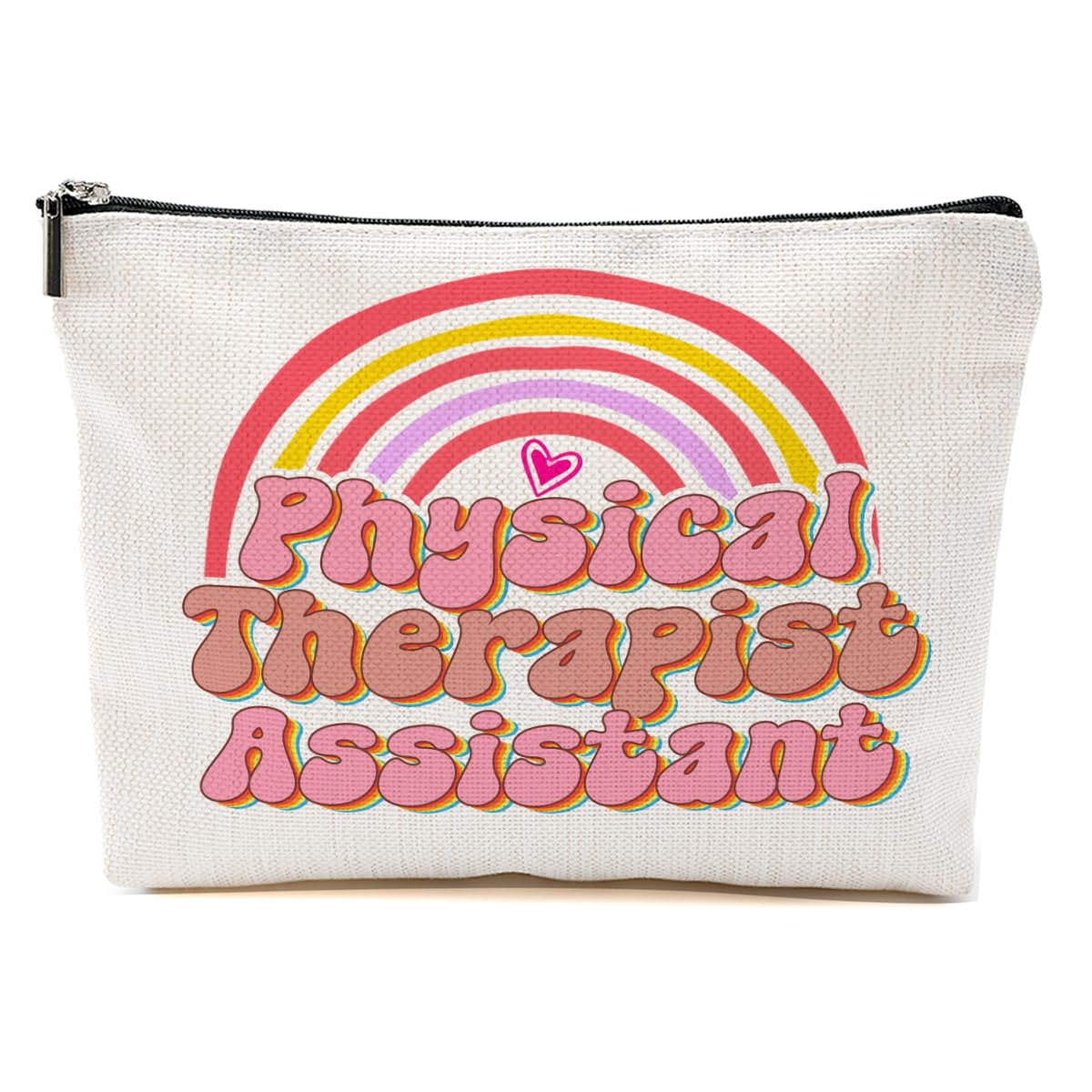 Physical Therapy Makeup Bag - Waterproof Cosmetic Organizer & Travel Toiletry Pouch for Women (Multicolor) - Perfect for Gym, Spa, Vacation & Daily Essentials Storage