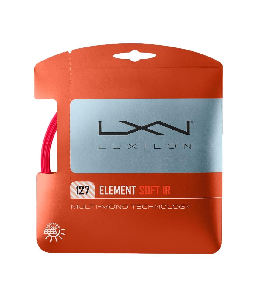 Luxilon Element 127 Soft Red IR Tennis String - Premium Performance for Control & Comfort | Perfect for Competitive Play & Recreational Tennis