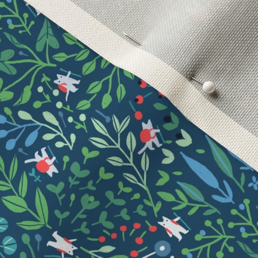 Adventure Floral Outdoor Cats Ditsy Meadow Flowers Printed Upholstery Velvet Fabric by The Yard - Premium Home Decor & Apparel Material for Sofas, Curtains, Dresses & DIY Crafts