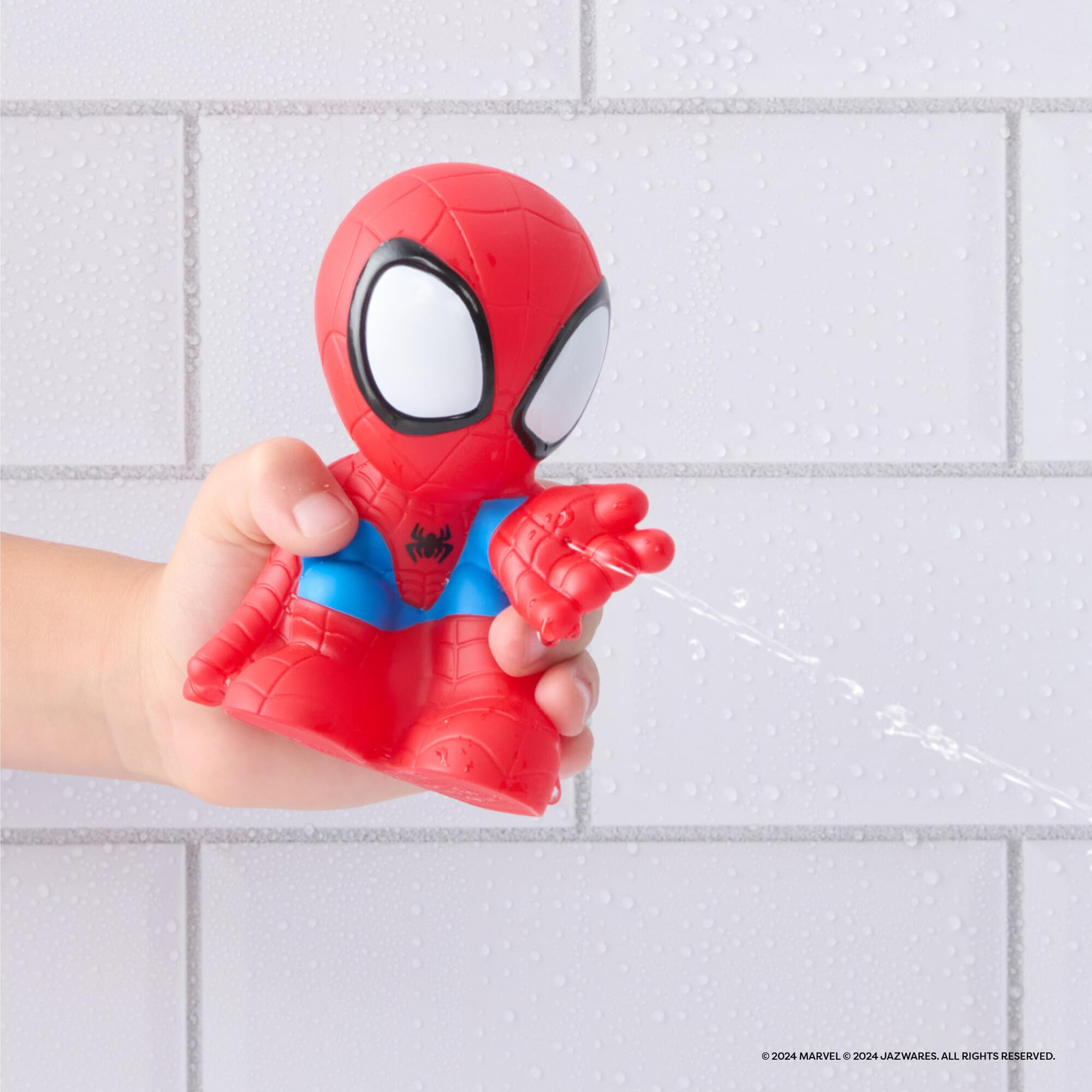 Marvel Spiderman Bath Toy for Kids - Waterproof Superhero Action Figure - Fun Bathtime Play for Toddlers & Children - Perfect Gift for Birthday & Christmas