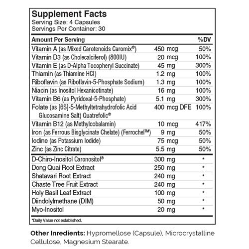 Zahler Female Totality Fertility Supplements for Women - Prenatal Vitamins with Essential Nutrients, Kosher Certified, 120 Capsules | Supports Reproductive Health & Pregnancy Wellness