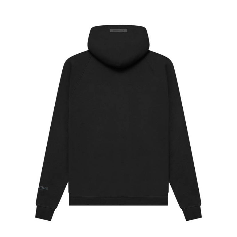 Fear of God Essentials 2021 Black Pullover Hoodie - Men's Casual Streetwear Sweatshirt for Urban Fashion & Lounge Wear