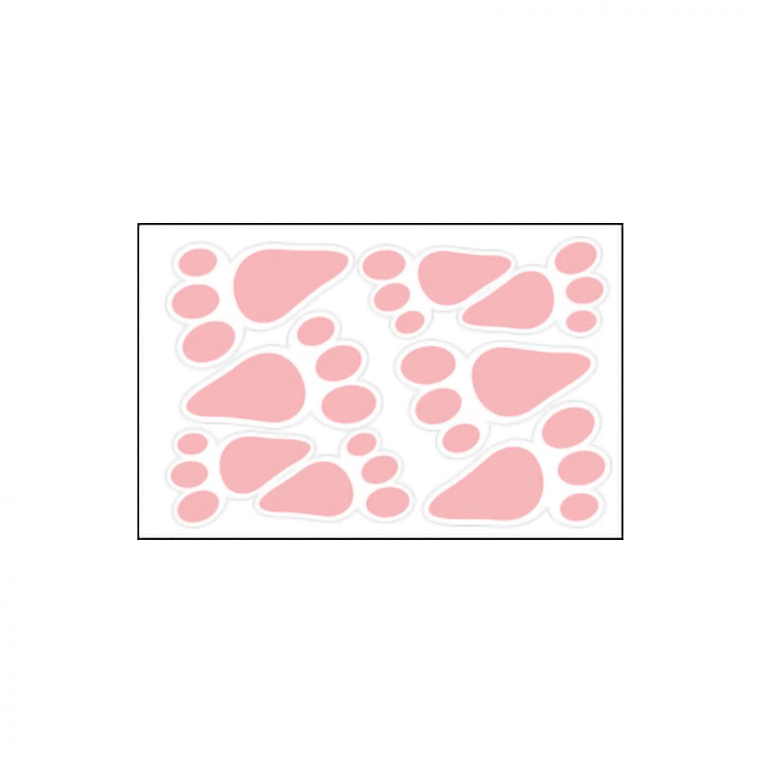 Easter Bunny Footprint Stickers - Creative PVC Refrigerator & Wall Decals for Home Decor, DIY Crafts, Party Supplies, and Easter Gift Wrapping