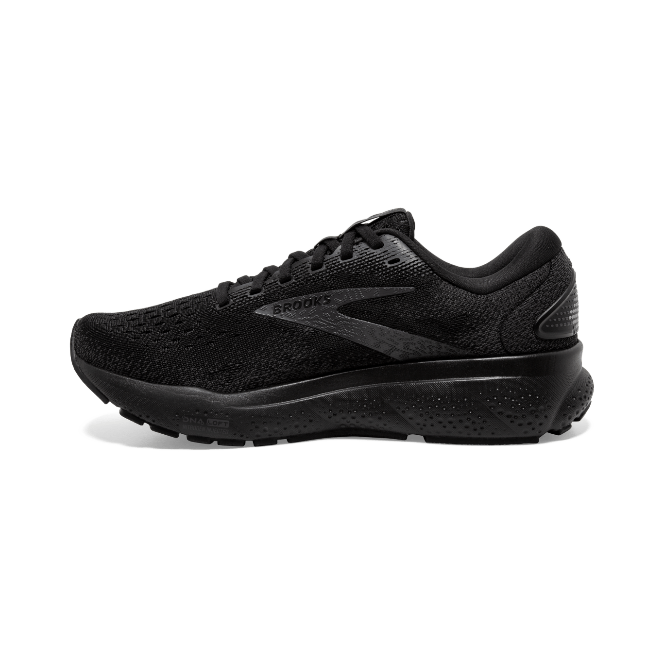 Brooks Ghost 16 Women's Running Shoes - Black/Black (B Width) | Neutral Cushioning for Road Running, Jogging & Marathon Training