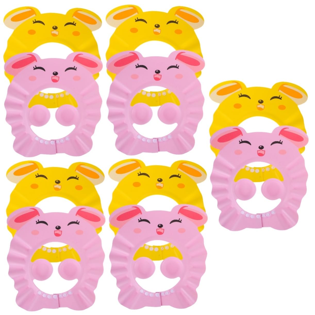 iBasenice 10 Pack Disposable Shampoo Shower Caps - Waterproof Bath Hair Washing Hats for Adults & Babies - Perfect for Salon, Spa, Travel, and Home Hair Care