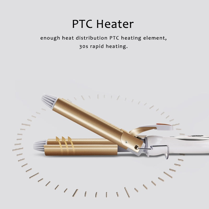 Professional Hair Curling Iron Wand - 1 Inch Ceramic Tourmaline Barrel for Long Lasting Curls & Waves - Perfect for Salon, Home Styling & Special Occasions