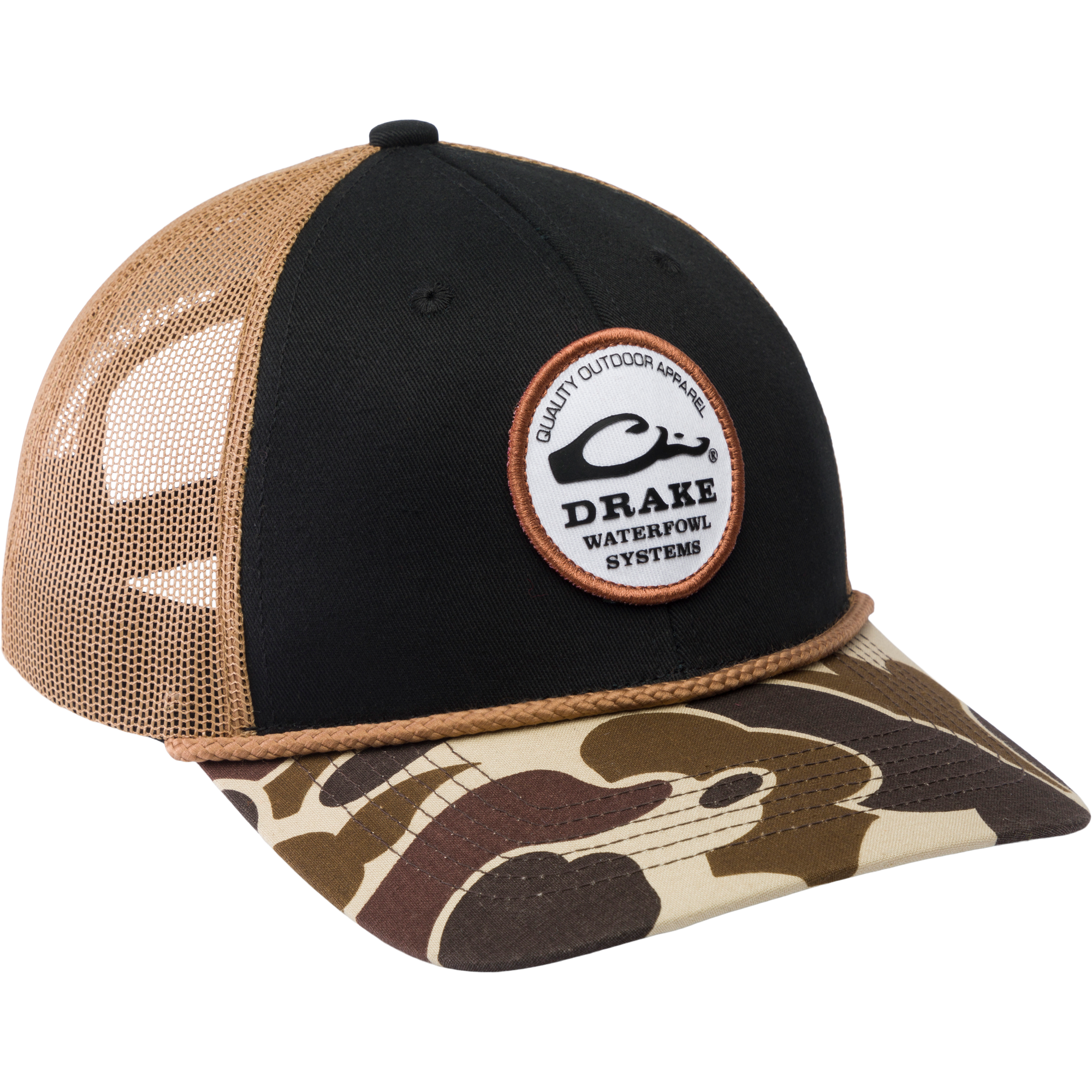 Drake Circle Badge Back Rope Cap - Stylish Adjustable Baseball Hat for Men & Women - Perfect for Outdoor Activities, Sports, and Casual Wear
