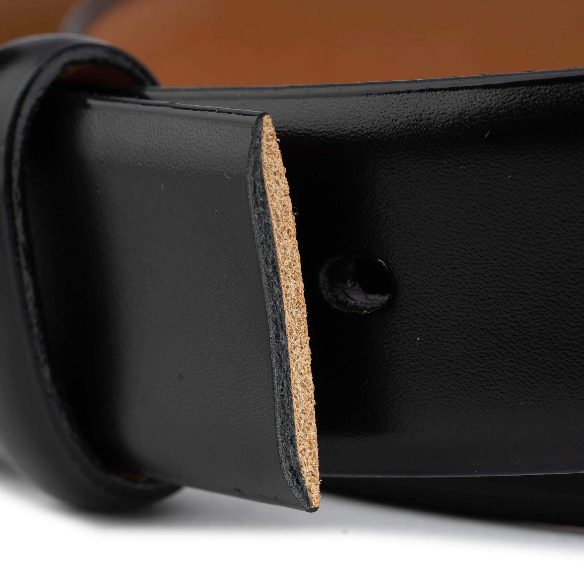 Montblanc Replacement Belt Strap - 3.0cm Smooth Black Leather Belt for Men | Compatible with Montblanc Buckles | Perfect for Business, Formal & Casual Wear