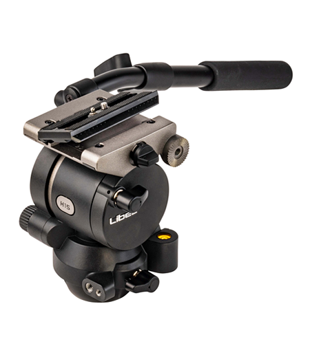 Libec HS 450 Tripod - Professional Aluminum Video Tripod with Fluid Head for DSLR Cameras | Perfect for Filmmaking, Live Streaming & Photography