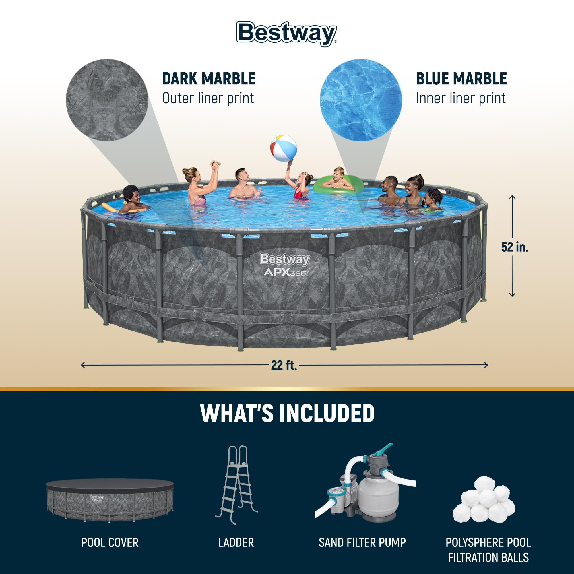 Bestway APX 365 22' x 52