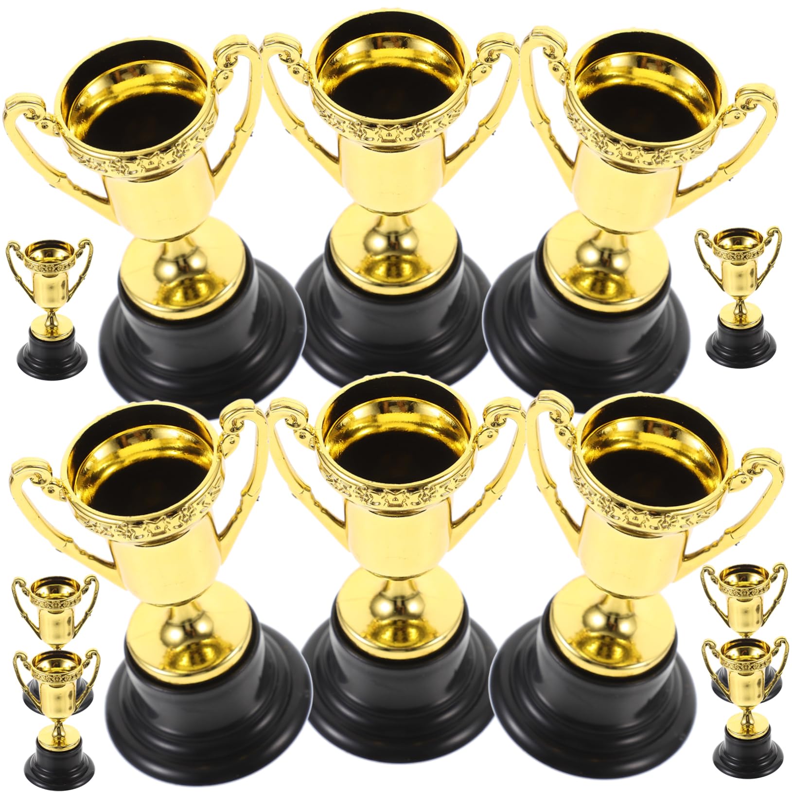 2 Sets MUSISALY Plastic Kids Party Trophy Cups - 24pcs Award Prizes for Children's Birthday Parties, Competitions & School Events | Fun Reward Supplies for Classroom, Sports Day & Achievement Celebrations