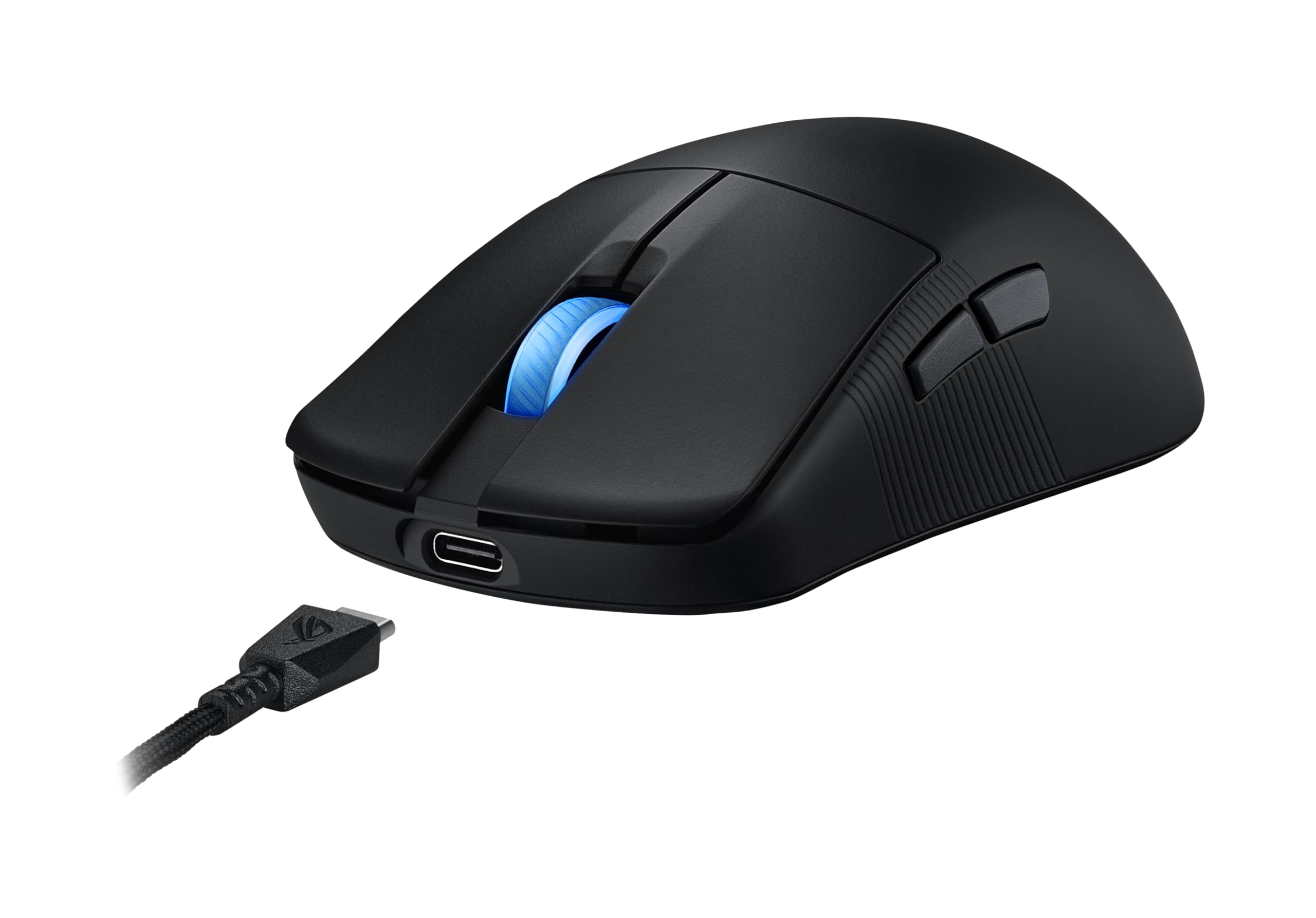 ASUS ROG Harpe Ace Mini Wireless Gaming Mouse - 49g Ultra Lightweight, 42K DPI AimPoint Pro Optical Sensor, Optical Micro Switches, ROG Polling Rate Booster - Perfect for Esports, FPS Gaming & Professional Use (Small/Medium Size, Black) - Ideal for Competitive Gaming, Office Work & Travel Setup