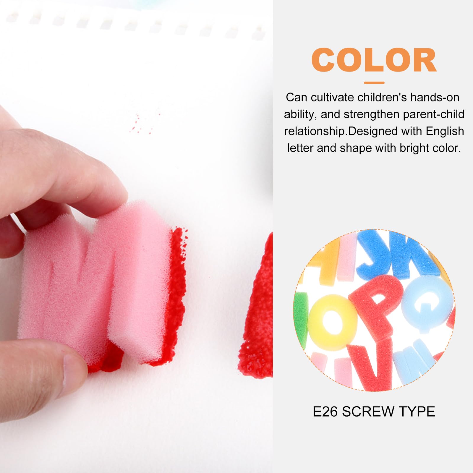 Foam Alphabet & Number Stamps Kit - A-Z Letters & 0-9 Sponge Stamps for DIY Painting, Graffiti, Scrapbooking & Card Making - Reusable Stamping Tools for Kids & Adults